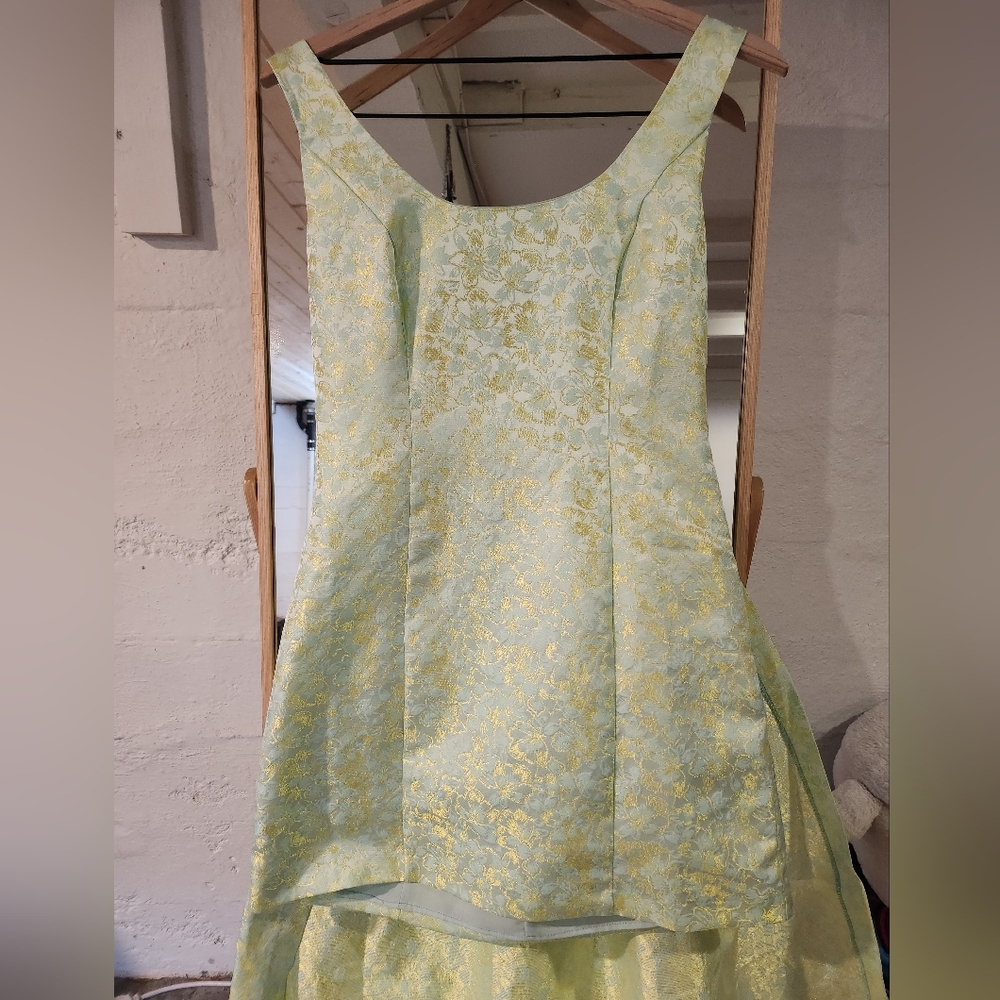 ANTHROPOLOGIE Hutch Jacquard Train Dress